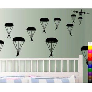 NWT Parachutes Plane Stick and Peel